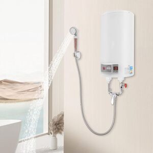 Gojoy - Chauffe-eau électrique - 2000 w 220 v - Chauffe-eau électronique avec choix de la température - Chauffe-eau électrique avec douche et robinet - Publicité