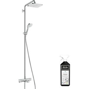 Hansgrohe - Colonne bain douche thermostatique Croma e 280 chromée + nettoyant Briochin - Chromé - Publicité