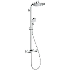 Hansgrohe - Crometta s 240 Colonne de douche 1 jet, avec Mitigeur thermostatique, Chrome (27267000) - Publicité