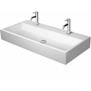 Duravit - Vero Air - Meuble-lavabo double 1000x470 mm, sans trop-plein, avec trou pour robinetterie, WonderGliss, blanc 23501000721 - Publicité