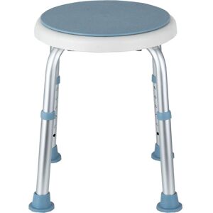 Einfeben - Siège de douche réglable en hauteur tabouret de douche ergonomique pieds antidérapants charge alu hdpe blanc max. 136 Kg - bleu - Publicité