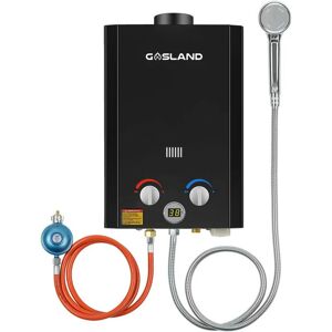Gasland Chef - gasland BE264B chauffe-eau à gaz 10L 30/37mbar, système de douche chaude sans réservoir pour l'extérieur avec affichage numérique, chauffe-eau lgp instantané pour la douche de camping-car Shower - Publicité