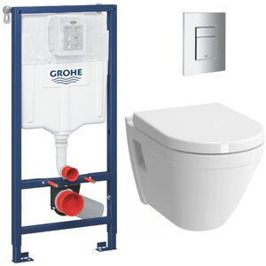 Pack wc Rapid sl + cuvette vitra S50 avec bride + abattant softclose + Plaque de commande Skate Chrome ( S50softclose) - Grohe - Publicité