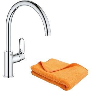 Grohe - Robinet de cuisine Start Flow Quickfix + microfibre - Chromé - Publicité