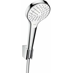 Hansgrohe Croma Select S - Douchette Vario Porter, kit, 1,25 m, blanc/chrome 26421400 - Publicité