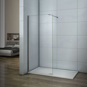 AICA SANITAIRE Aica paroi de douche 70cm paroi latérale en verre anticalcaire avec barre de fixation 140cm - Publicité