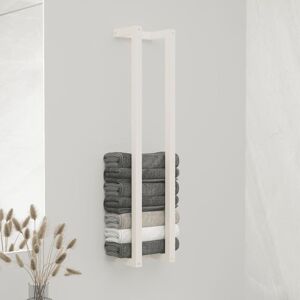 PROLENTA PREMIUM Maison du'Monde - Porte-serviette Blanc 23x18x110 cm Bois de pin - Publicité