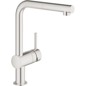 Grohe - Minta Mitigeur évier avec douchette SuperSteel 32168DC0 - Publicité