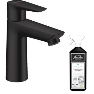 Hansgrohe - Mitigeur lavabo 110 CoolStart sans tirette ni vidage noir mat + nettoyant Briochin - Noir mat - Publicité