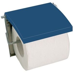 Porte Rouleau Papier Wc Mural mdf & Inox Bleu Foncé MSV Bleu - Publicité