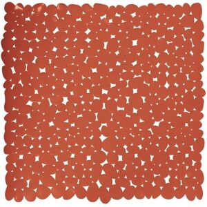 Tapis antidérapant fond de douche pvc 53x53cm Terracotta MSV Jaune - Publicité