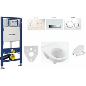 Pack Wc suspendu Geberit et O.novo DirectFlush Sigma01 blanc