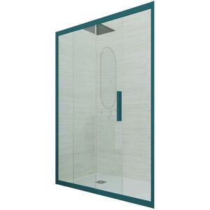 FORTE Porte parois de douche coulissante 170 cm Vert night watch niche Deco - Publicité