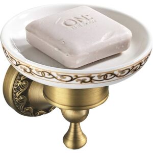 Csparkv - Porte Savon Coupelle de Couleur Bronze avec Fixation Mural Porte Savon De Douche en Laiton dans Le Style Antique de Haute Qualité avec Design Intemporel Idéal pour Salle de Bain Toilette - Publicité