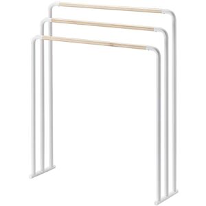 Porte serviettes en métal 3 barres - Blanc - Yamazaki - Publicité