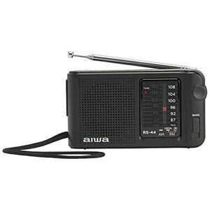 Radio mini format aiwa rs-44 black pocket haut-parleur intégré ets analog system