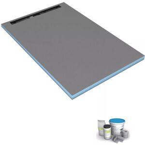 Receveur de douche à carreler 180 x 90 cm Wedi Fundo Riolito Neo + colle à carrelage