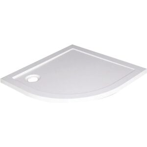 Receveur bull - 1/4 de cercle 90cm - smc - Blanc - Extra-plat - Blanc