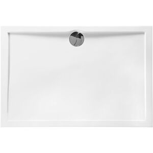 Receveur de douche extra plat en polybéton slim 120 x 80 cm - Blanc - Allibert - Publicité