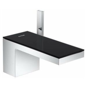 Axor - MyEdition - Mitigeur de lavabo, avec garniture de vidage Push-Open, chrome/verre noir 47010600 - Publicité