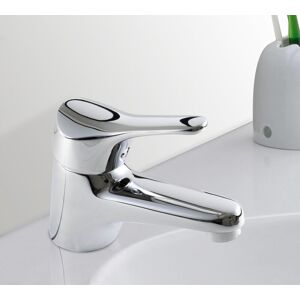 Robinet Mitigeur de lavabo chrome cartouche ceramique Economie d eau - Publicité