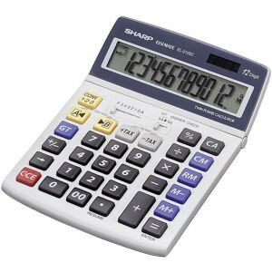 EL-2125 C Calculatrice de bureau gris Ecran: 12 solaire, à pile(s) (l x H x P) 140 x 22.5 x 195 mm