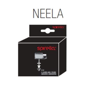 Charnières plastique chromée pour abattant wc neela Spirella Gris - Publicité