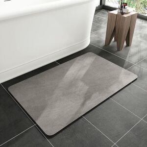 Sunxury - Tapis de bain en caoutchouc antidérapant à séchage rapide, super absorbant, fin, lavable sous la porte, tapis de sol de salle de bain, pour devant la baignoire, la salle de douche, l'évier (16 x 24, g - Publicité