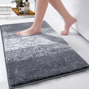 KCVV Tapis de Bain en Microfibre Extra Doux, Tapis Salle de Bain Antidérapant et Lavable en Machine, Tapis de Douche Absorbant l'eau,4161cm - Publicité