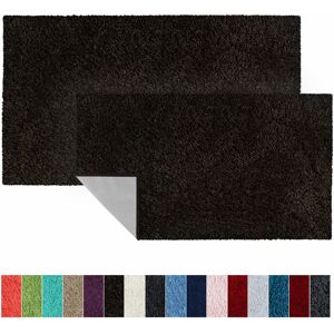 Tapis de bain SKY Soft Polyester Marron 70 x 120 cm - Marron