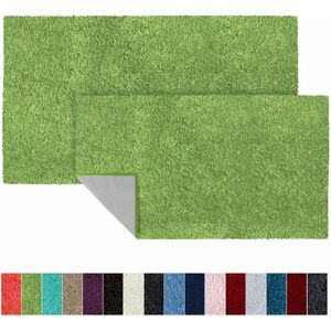 Tapis de bain SKY Soft Polyester Citron Vert 70 x 120 cm - Vert