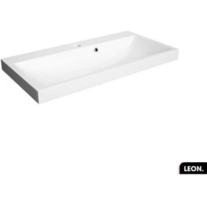 Otitec - Vasque à encastrer avec siphon offert leon Blanc 80 × 6 × 40 - Publicité