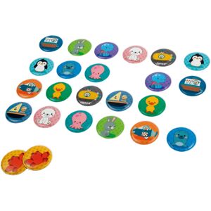 Janod Bath Memory Memory conçu pour les baignoires Animals 2 y+ 24 pcs