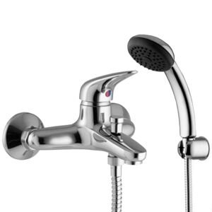 Fima Carlo Frattini série 18 mélangeur de bain inverseur externe à deux voies avec set de douche