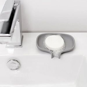 Porte savon silicone Small soap saver gris [] - Publicité