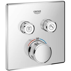 GROHE Grohtherm SmartControl - Façade pour mitigeur thermostatique pour 2 sorties chrome