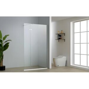 Shower & Design Paroi de douche à l'italienne EMILIA à volet pivotant - 120 (90+30) x 200 cm - Publicité