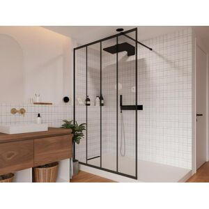 Shower & Design Paroi de douche a l'italienne style industriel ATALIA - 120200 cm