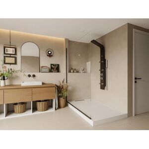 Shower Design Colonne de douche hydromassante EVANA Noire 45150 cm