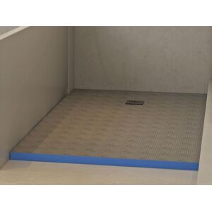 Vente-unique.com Receveur a carreler en polystyrene extrude re-decouplable sur mesure - 180 x 90 x 4 cm - DELOS