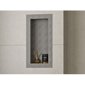 Shower & Design Niche de douche a encastrer et prete a carreler - 31 x 61 cm - KLARA