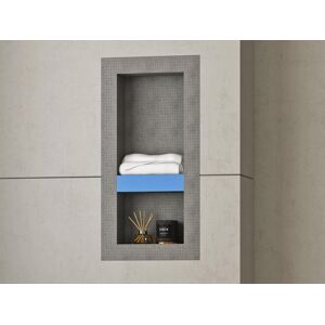 Shower & Design Niche de douche à encastrer et prête à carreler avec 1 étagère - 31 x 62 cm - KLARA