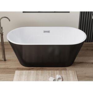 Vente-unique.com Baignoire îlot design - 201 L - 150 x 70 x 58 cm - Noire - TWIGGY