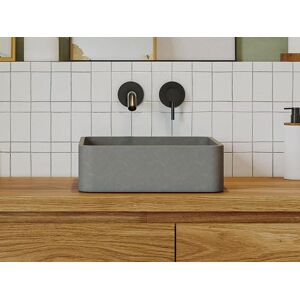 Shower & Design Vasque a poser carree en beton - L39 x l39 cm - STOCHI