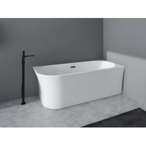 Shower & Design Baignoire d'angle - 201 L - 150 x 75 x 59 cm - Blanche - Acrylique - angle droit - PONTICOLA