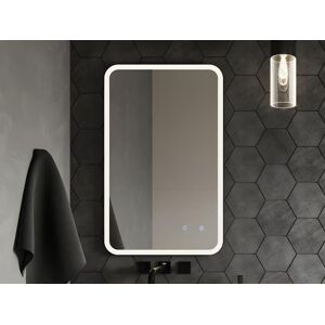 Vente-unique.com Miroir de salle de bain lumineux rectangulaire anti buee - 50x80 cm LIMORICO