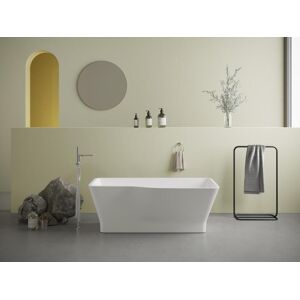 Shower & Design Baignoire îlot asymétrique – 265 L – 170 x 80 x 58 cm – Blanche – Acrylique – SCRIBA