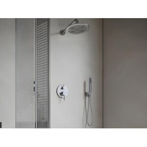 Shower & Design Ensemble de douche encastrable avec mitigeur mécanique - Couleur nickel brossé - TAMISE