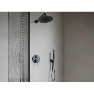 Shower & Design Ensemble de douche encastrable avec mitigeur mécanique - Noir mat - TAMISE - Publicité