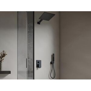 Shower Design Ensemble de douche encastrable avec mitigeur mecanique Noir mat TOCANTIS